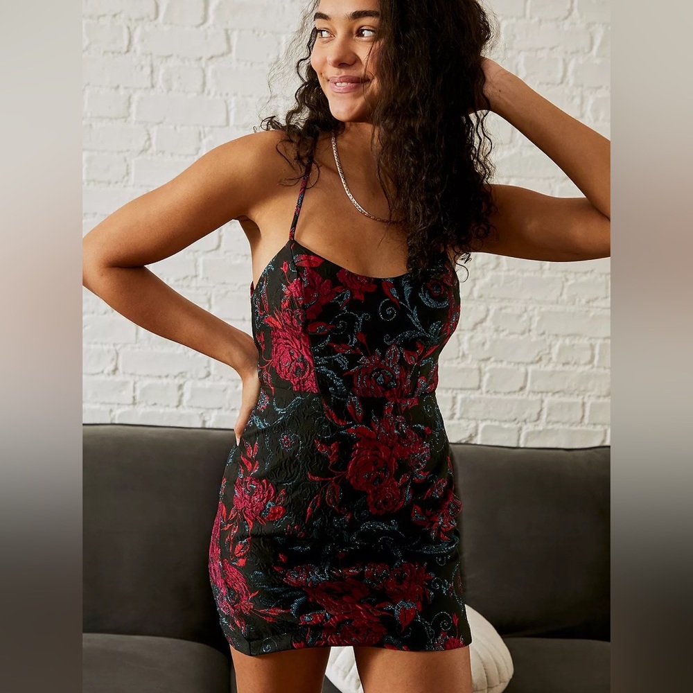 Urban Outfitters Electric Heart Mini Dress